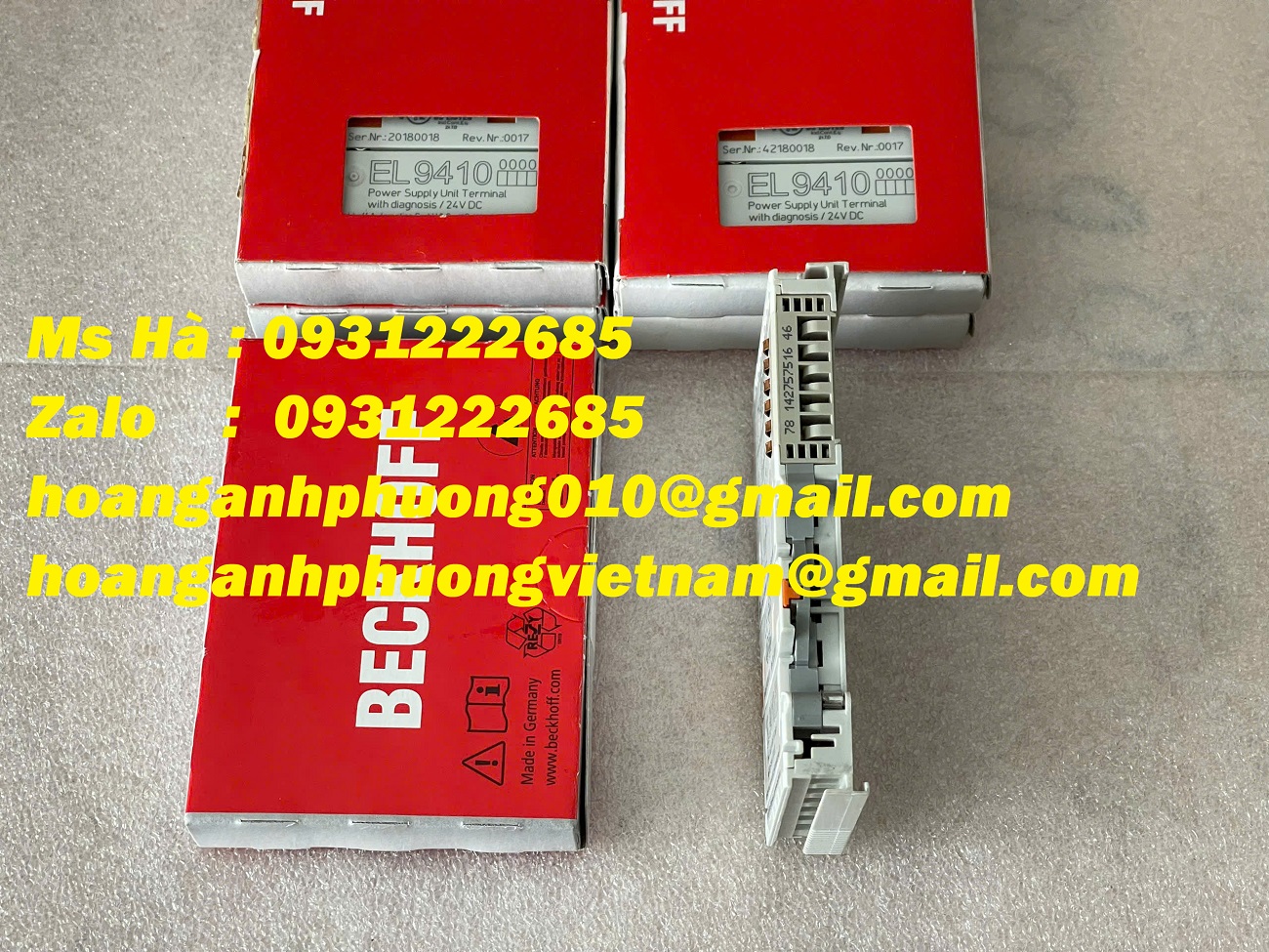 Thiết bị đầu cuối cấp điện cho E-bus EL9410 Beckhoff